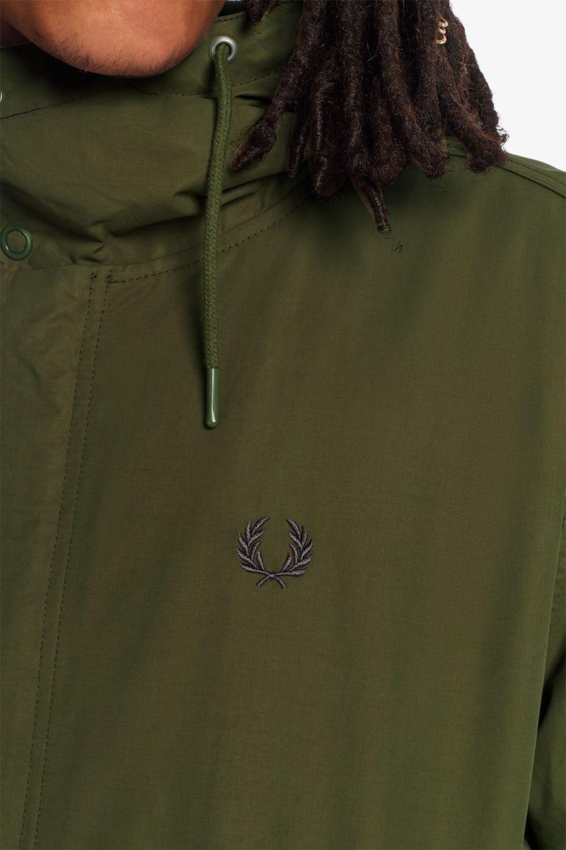 Green Fred Perry Shell Parka Men's Jackets | PH 1239NWYB